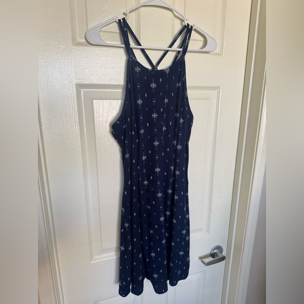 Navy Blue Sleeveless Dress